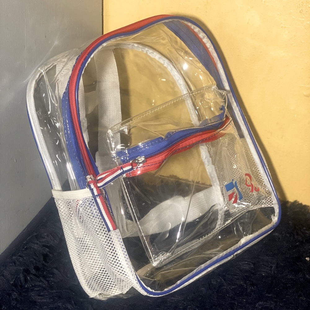 Textron clear backpack